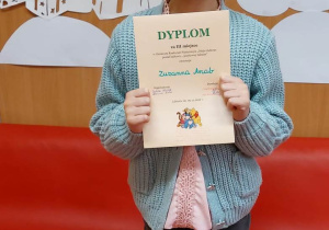 Zuzia z dyplomem.