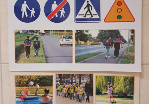 Wykonanie gazetek ściennych promujących ideę konkursu "Odblaskowa szkoła".