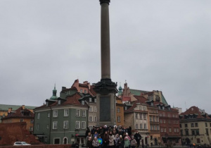 Uczniowie pod Kolumną Zygmunta